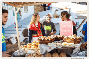 Crete Half Marathon with a local food festival showcasing traditional Cretan delights