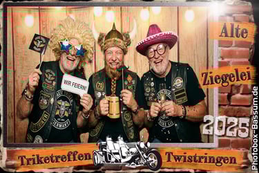 Das Drucklayout von 2025 - Fotobox beim Trikerclub