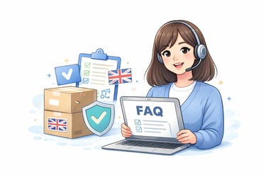 Kakobuy FAQ illustration answering common questions for UK buyers
