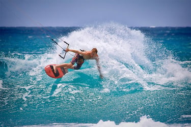 Water sports on holiday