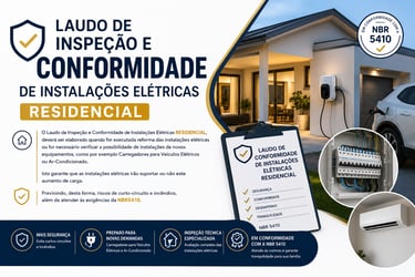 Laudo de inspeção e conformidade de Instalações elétricas