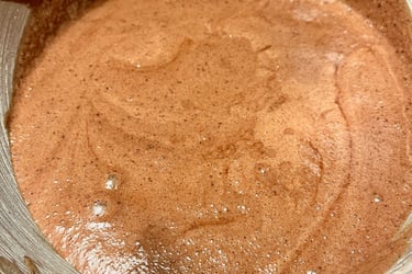 Mélange pour mousse au chocolat. Crédit photo Terres & Graines