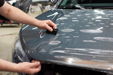 Paint protection film installation in Glendale CA by Elegant Auto Studio