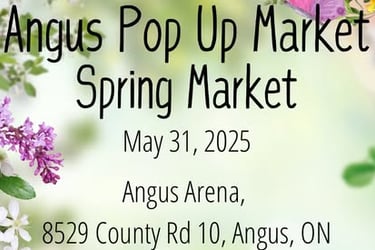 Angus Pop Up Market 'Spring Market' flyer
