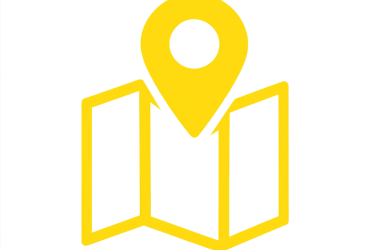 Yellow route icon representing city-to-city taxi trips