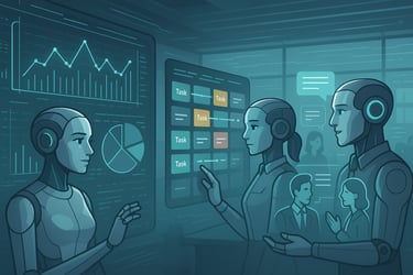 Three AI models providing intelligent context understanding for different projectman scenarios