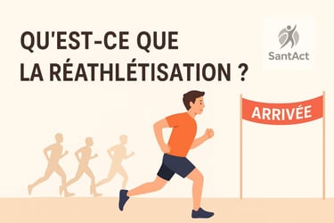Qu'ese ce que la réathlétisation ? un homme arrive à la fin de sa course car il est prêt.