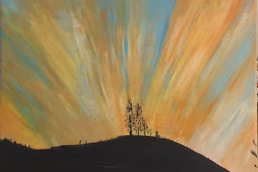 Réf : PAY241116. Aurores niçoises. D'après une photo. 40x30cm.