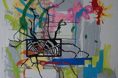 KEVO 2020 Painting/Canvas/Semiotic/Expressionism/Storytelling/