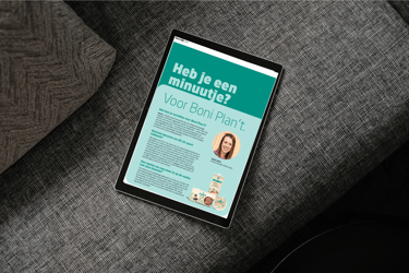 mock-up artikel uit personeelsmagazine