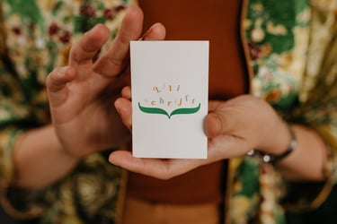 Lili schrijft visitekaartje