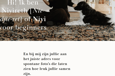 over mij-pagina van NIYI photography