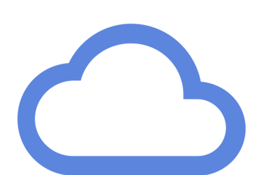 a cloud with a blue cloud in the middle