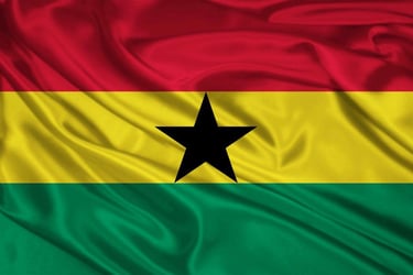a flag of the country of ghana