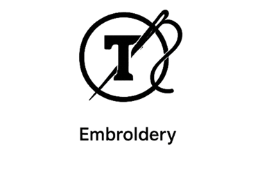 a black and white logo with the letter t in the middle