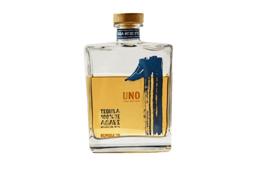a bottle of uno tequila reposado - premium tequila reposado 