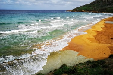 Lovely beach in Malta a destination to tax optimisation