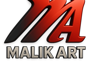 a logo for a mallik art press sialkot