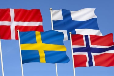 flags of scandinavian countries