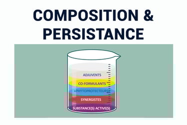 PESTICIDES COMPOSITION PERSISTANCE