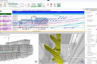 4D 5D BIM Visual-EVM OpenBIM Example