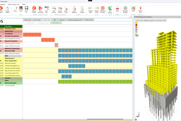 4D 5D BIM Visual-EVM OpenBIM Example