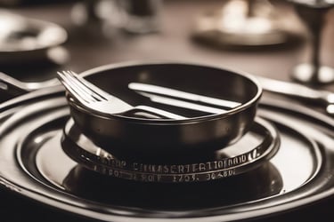 assiettes et couvert