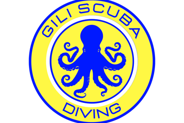 Official Gili Scuba Diving logo, your boutique dive center on Gili Trawangan, Indonesia.