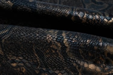 Professional leather photography highlighting the natural patina and creases