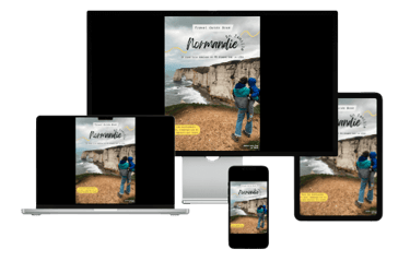 Couverture de l’ebook guide Normandie pour familles nomades
