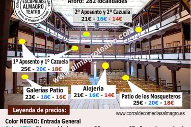 precios entradas corral de comedias almagro