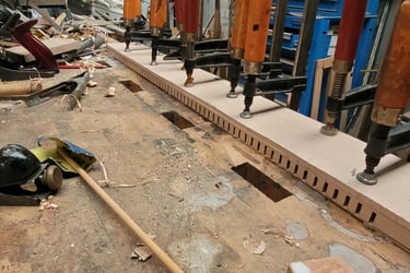 workshop image of glueing