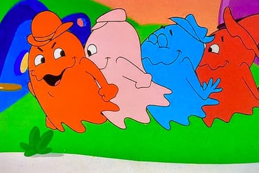 Pac-Man Cartoon Ghost Monsters
