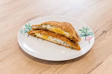 Croque façon monsieur avec oeuf petit déjeuner lyon breakfast