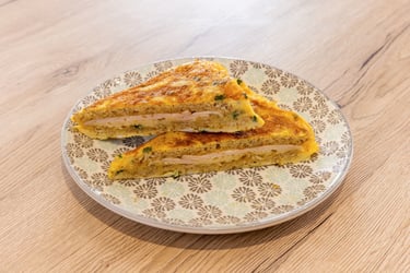 Croque façon omelette sandwich petit déjeuner breakfast lyon