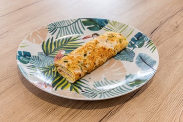 omelette petit déjeuner sain, healthy breakfast Lyon