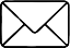 a black and white envelope with a black envelope