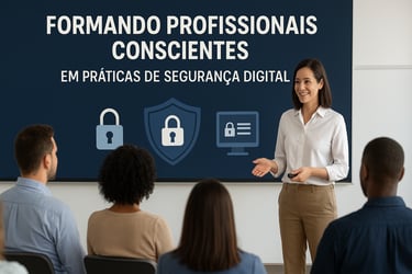 Uma mulher de camisa branca e um homem de terno e gravata.