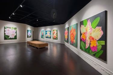 Architectural botanical paintings by Christine Knize at CSN