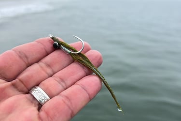 olive clouser minnow fly
