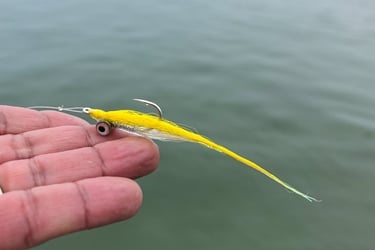 yellow clouser minnow fly