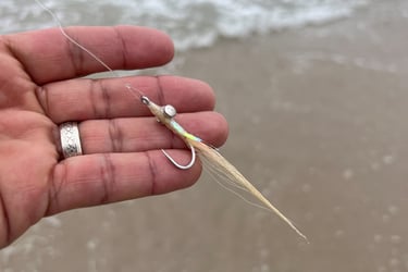 tan clouser minnow fly