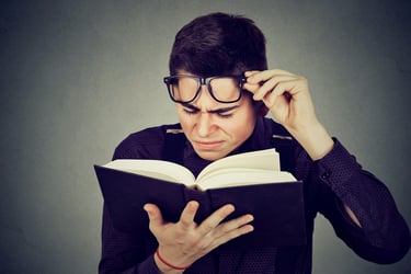 Relief from reading and reading eyestrain