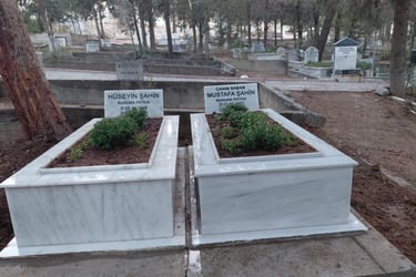 Adana Kabasakal mezarlığında tamamlanan özel mermer çalışma.