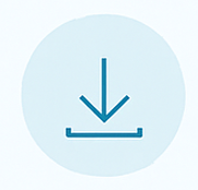 a blue arrow pointing up to a white arrow