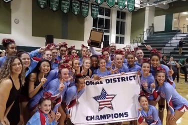 Whitney's high school cheer team won regionals and headed to states for the first time ever.