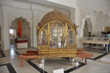 museum pieces in the Mehrangarh fort, Jodhpur, Rajasthan, India