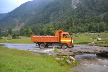 Rakchham Meadow, Sangla,, Himachal Pradesh, India