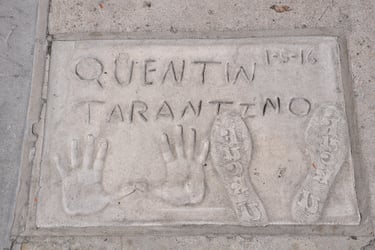 hand prints in the chinese theatre, hollywood walk of fame