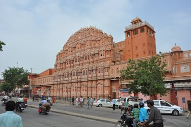 Hawa mahal or Palace of the Winds, Jaipur, Rajasthan, India